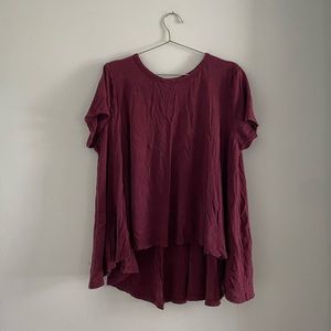 Free People High Low T Shirt